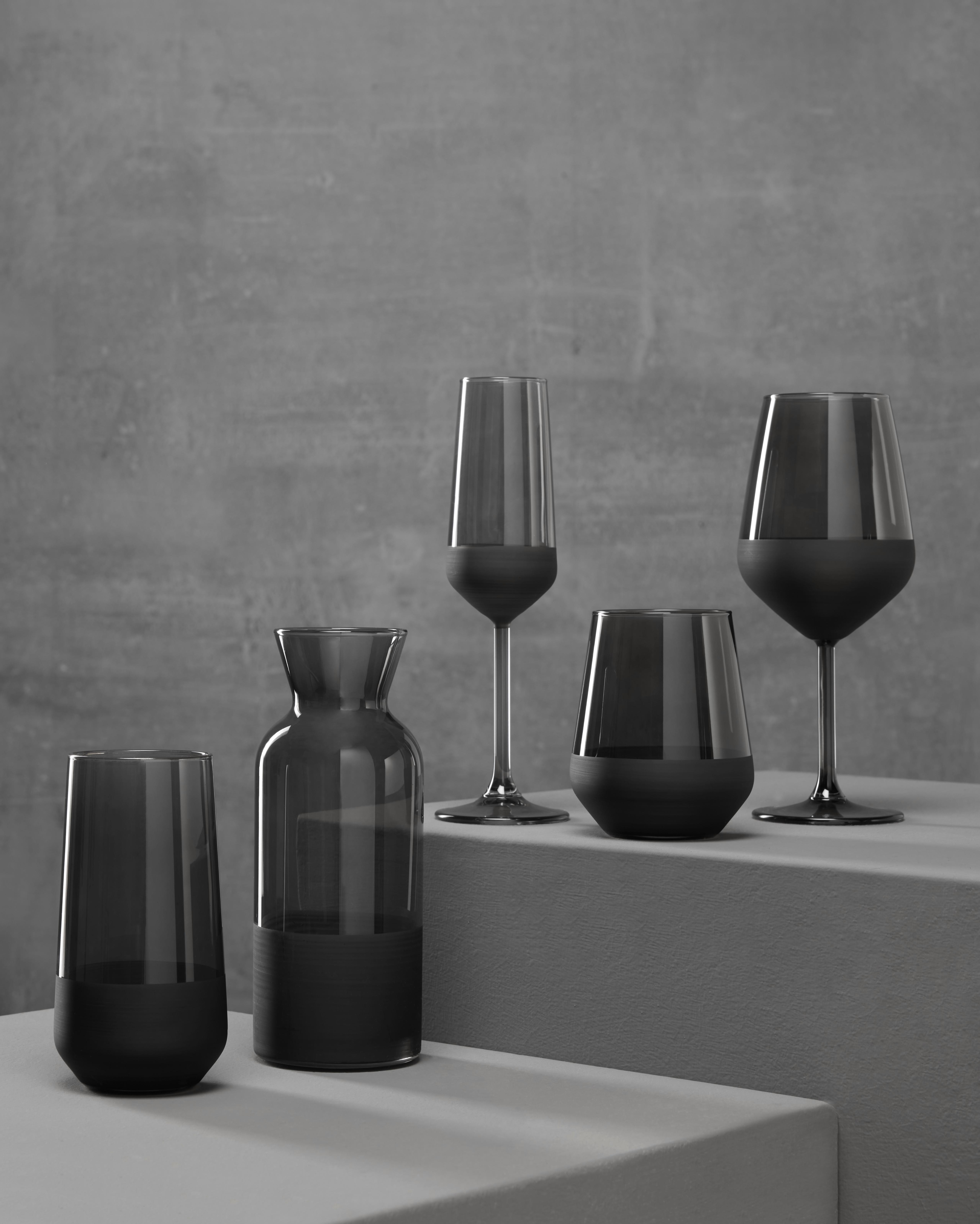 Sklenička Na Longdrink Black, 470ml - černá, Moderní, sklo (6,5/15cm) - Premium Living
