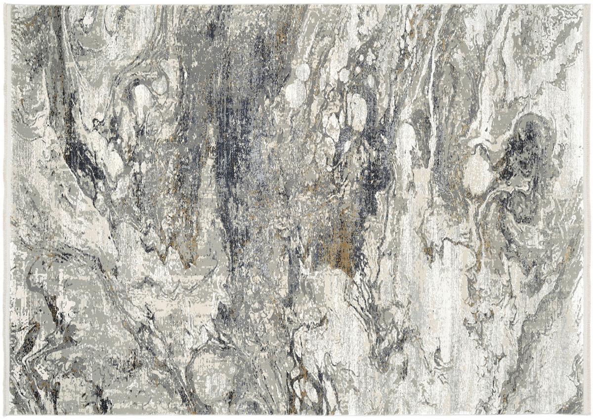 Webteppich Lille Grau/Goldfarben 240x340 cm - Goldfarben/Grau, Design, Textil (240/340cm) - Dieter Knoll