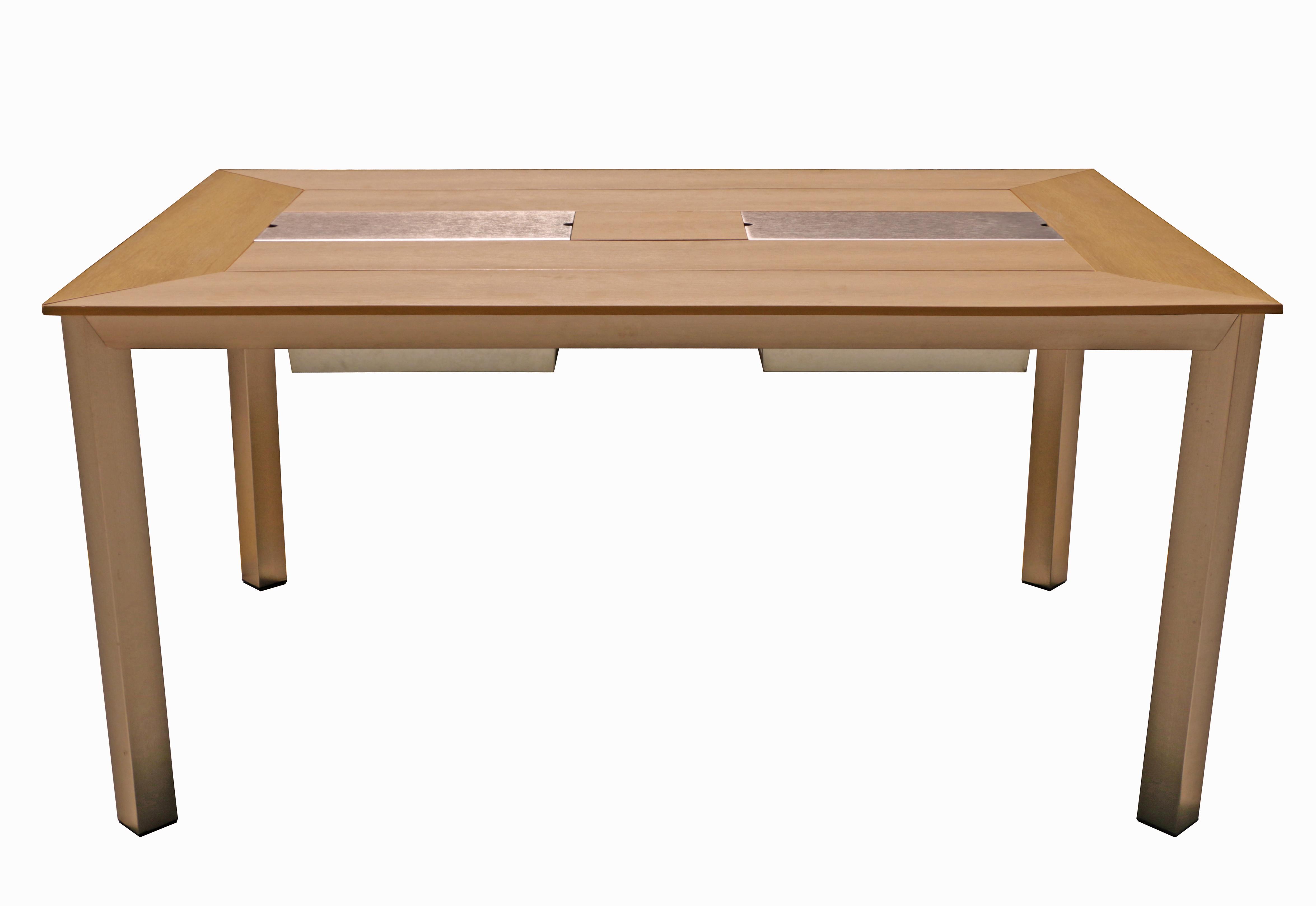 Gartentisch Florence - Champagner/Grau, Basics, Kunststoff/Metall (150/70/75cm) - Gardenson