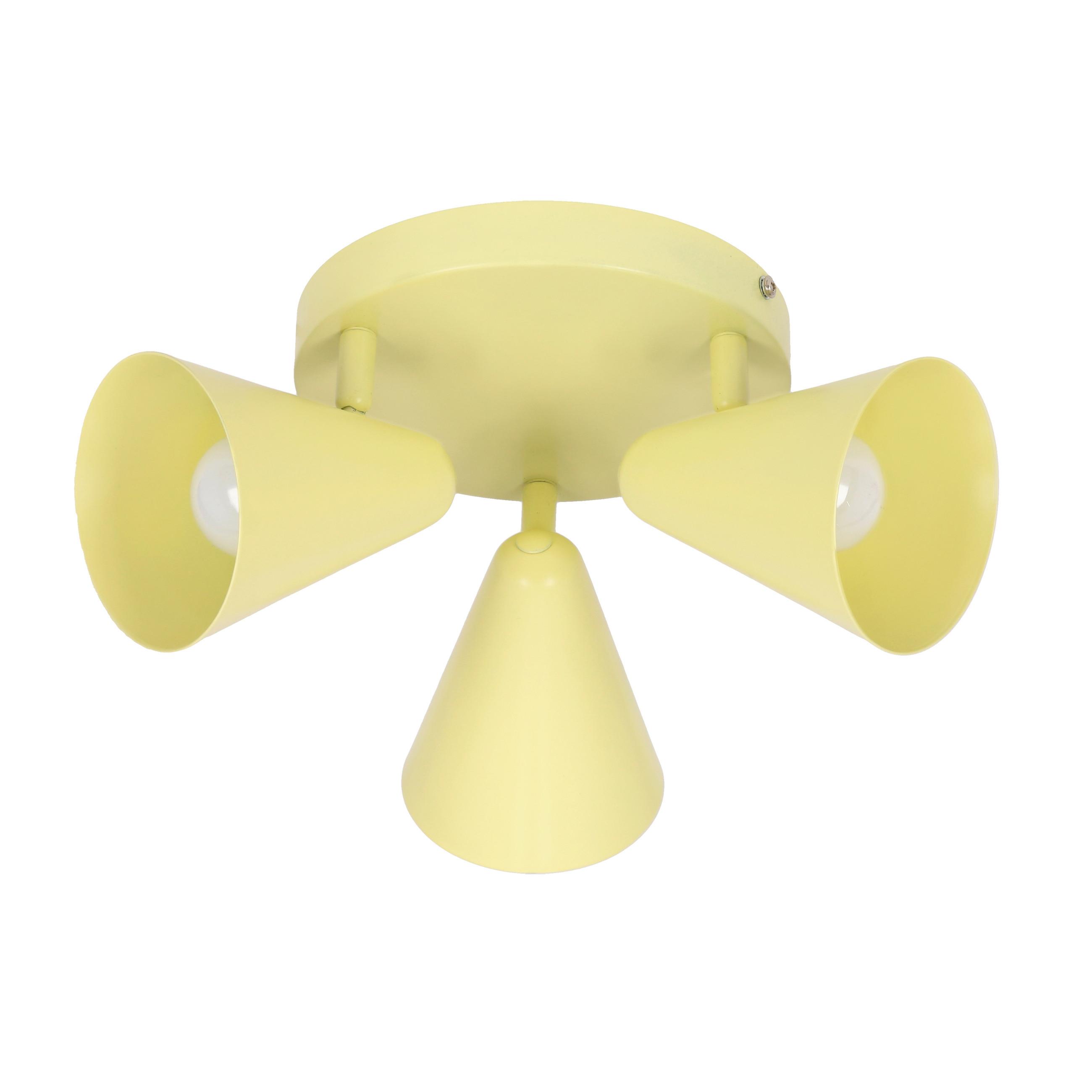 Deckenstrahler 98-68828 Amor - Hellgelb, Trend, Metall (34/34/16cm)