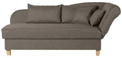 Recamiere Selma Sahara Rechts Mit Bettkasten+schlaffunktion - Hellbraun/Buchefarben, Design, Textil (190/82/88cm) - Max Winzer