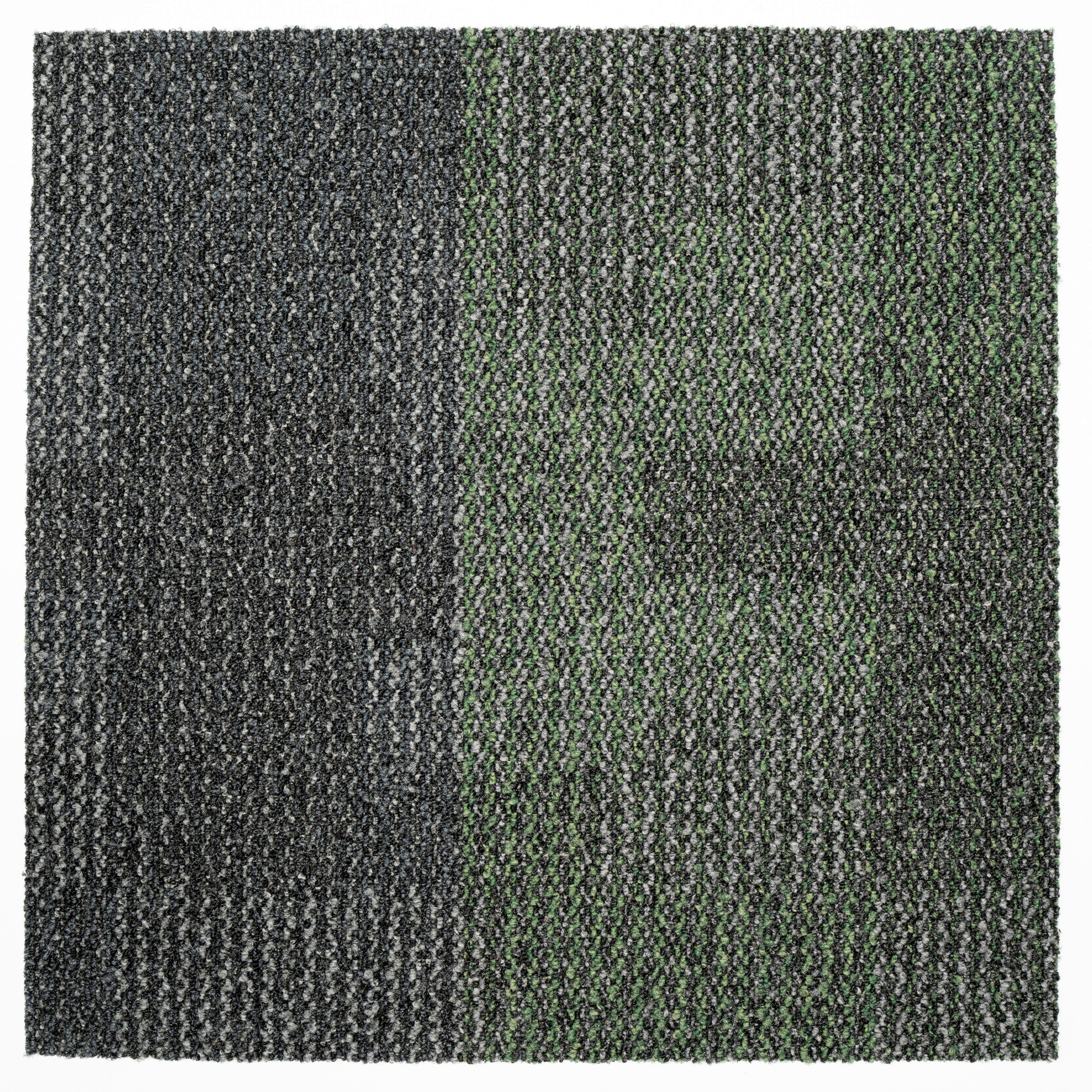 Teppichfliese Grau/Grün Essential 50x50cm Florhöhe 3mm - Grau/Grün, Basics, Textil (50/50cm)