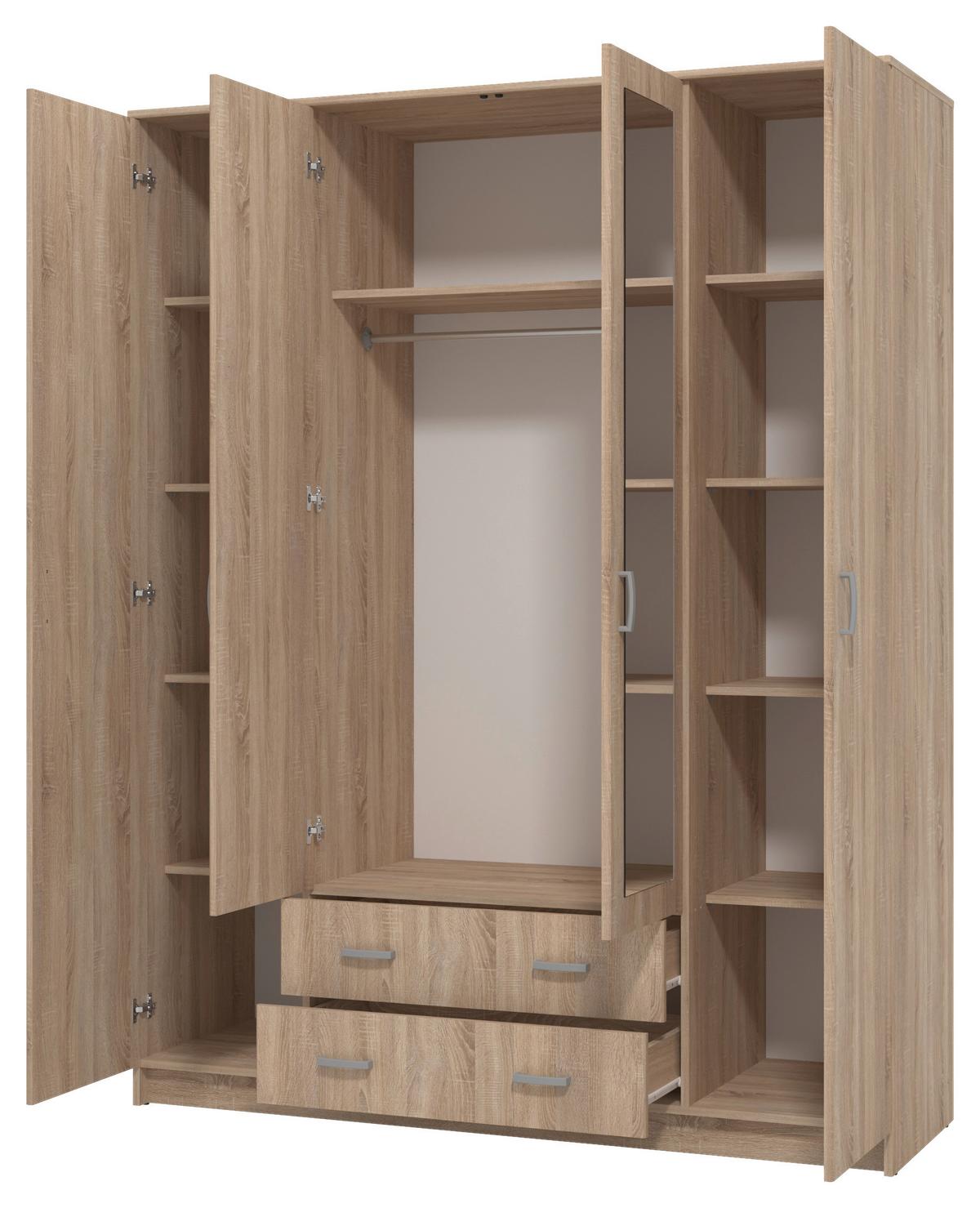 Nyílóajtós Szekrény Hana 160/205 Cm *top Ár* - Basics (160/205/52cm) - Best Price