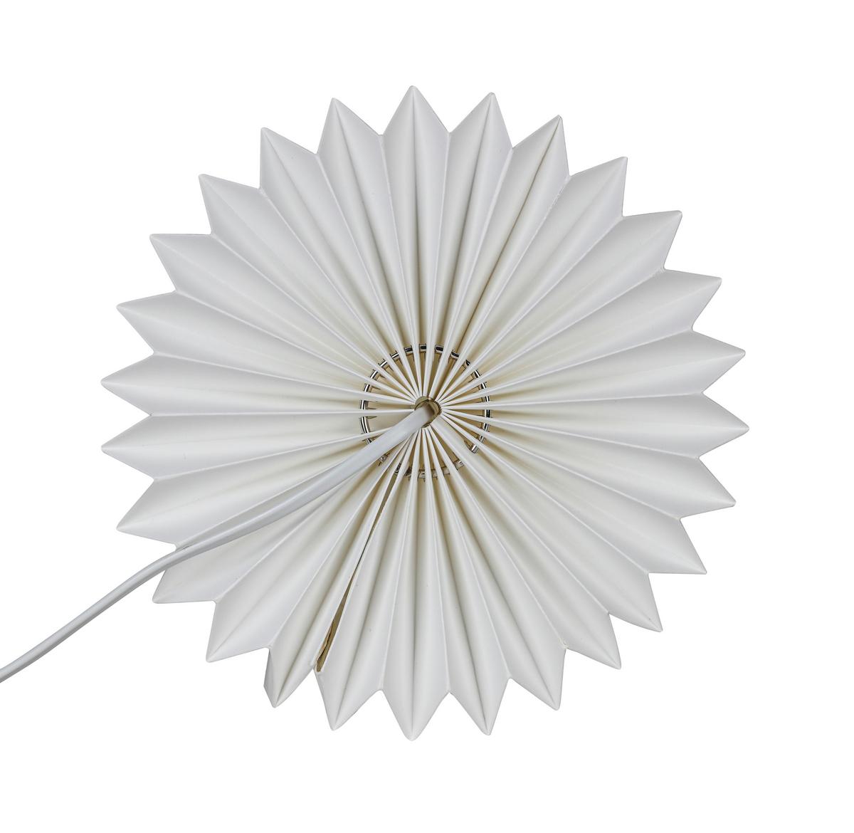 STOLNÁ LAMPA OLGA - biela, Modern, plast/papier (20/20/25cm) - Mömax