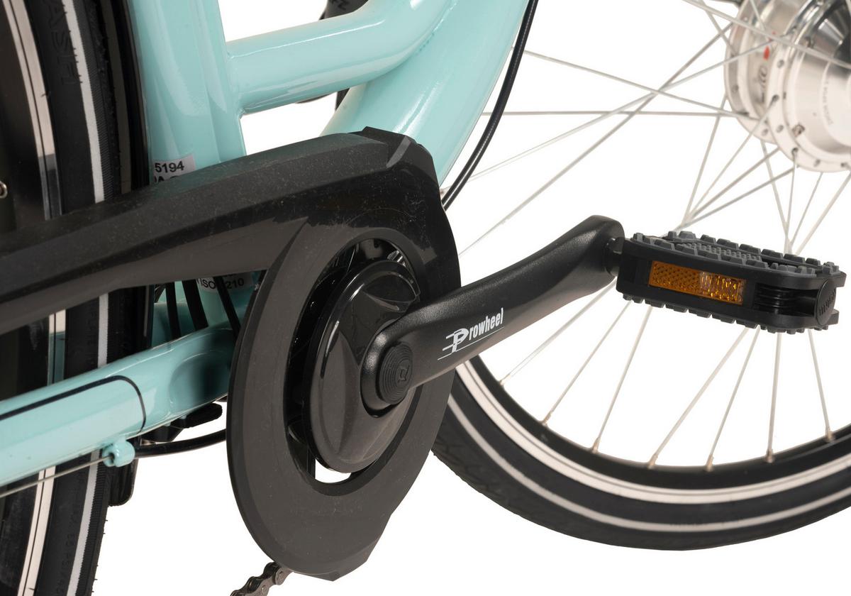 Elektrofahrrad E-citybike Hollandia, Mintgrün, 28 Zoll - Mintgrün, Basics, Metall (21/116/188cm)