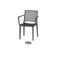 Gartensessel-set T20370 - Anthrazit, Basics, Kunststoff (57/80/56cm) - Siena Garden