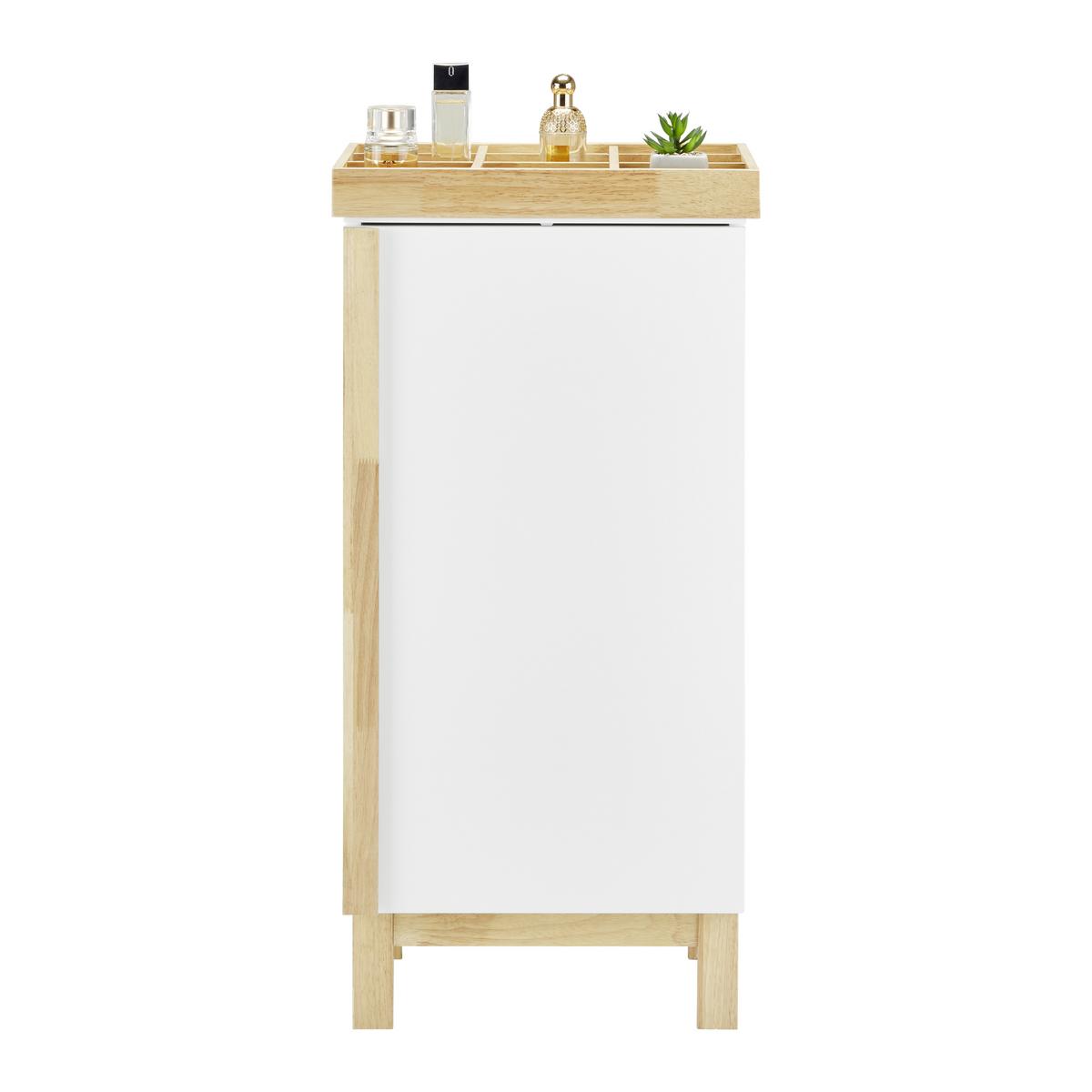 Spodná skrinka RICO - biela/prírodná farba, Modern, drevo (42/85/35cm) - Bessagi Home