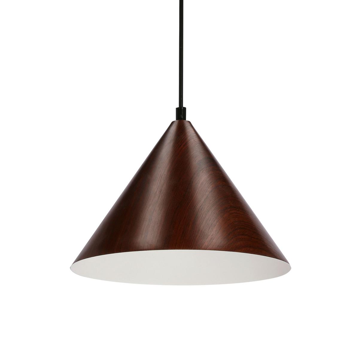 Pendelleuchte 31-23438 Dunca - Nussbaumfarben/Schwarz, Design, Metall (25/25/110cm)