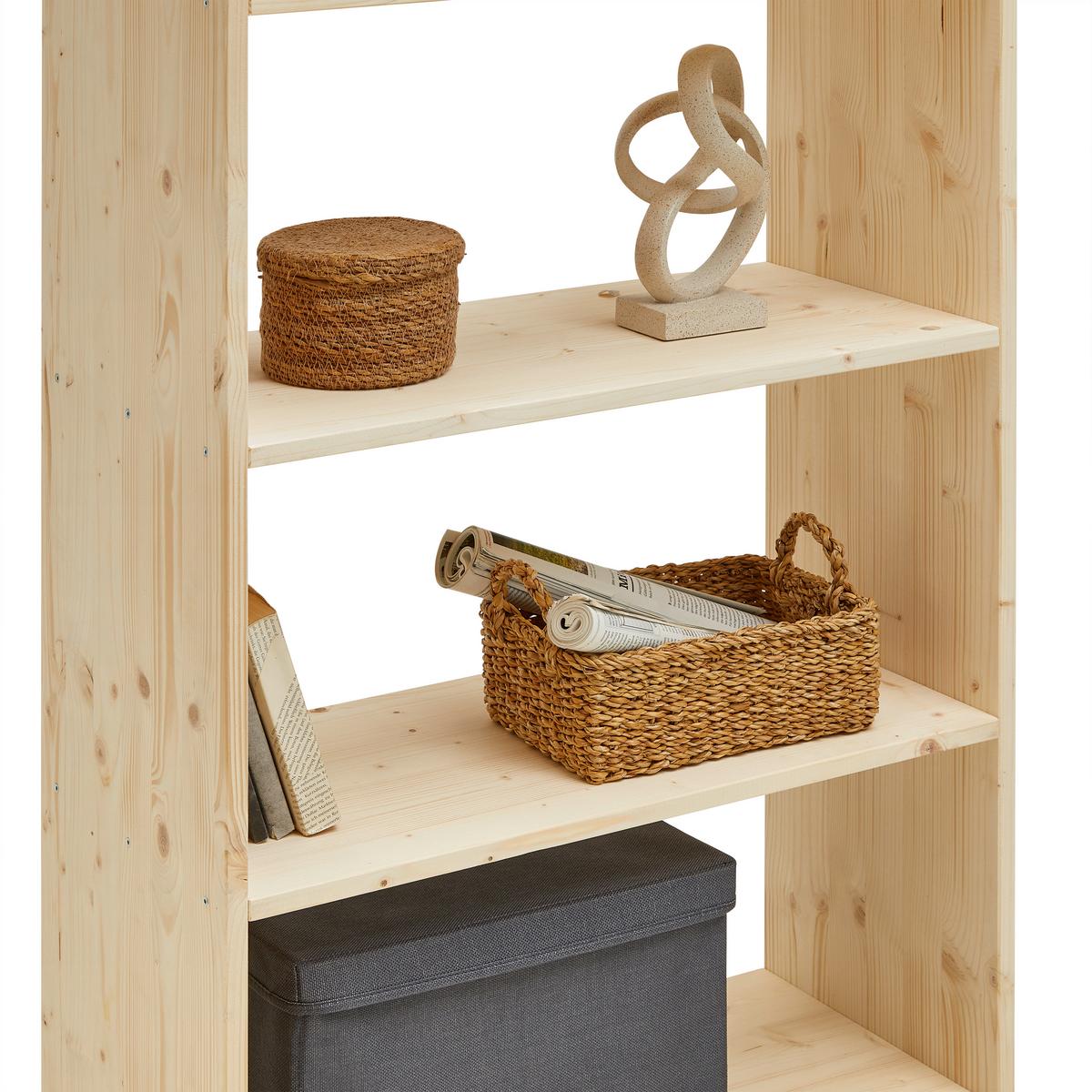 REGÁL WOODY II -TOP- - přírodní barvy, Natur, dřevo (70/115/32cm) - Based