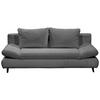 Schlafsofa Sunny Anthrazit B: 212 Cm - Anthrazit/Schwarz, KONVENTIONELL, Textil (212/88/101cm) - MID.YOU
