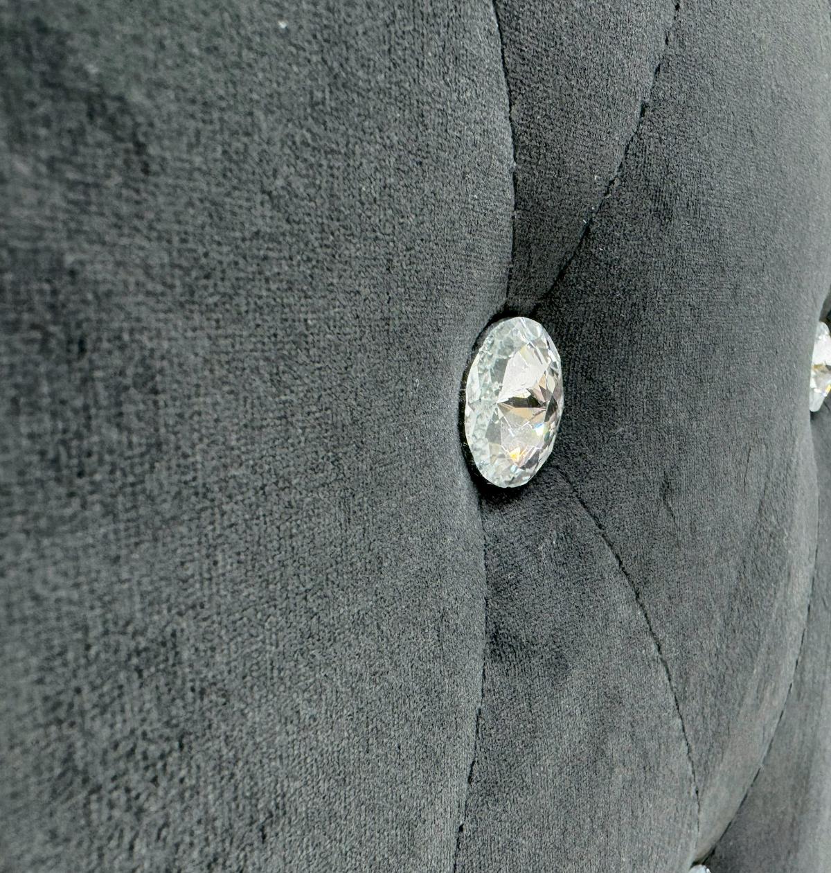 Boxspringbett Elza Schwarz, Lf: 180x200 cm - Schwarz, MODERN, Textil (180/200cm) - Livetastic