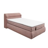Boxspringbett Verstellbar 120x200cm London 3, Altrosa - Altrosa, KONVENTIONELL, Textil (120/200cm) - Esposa