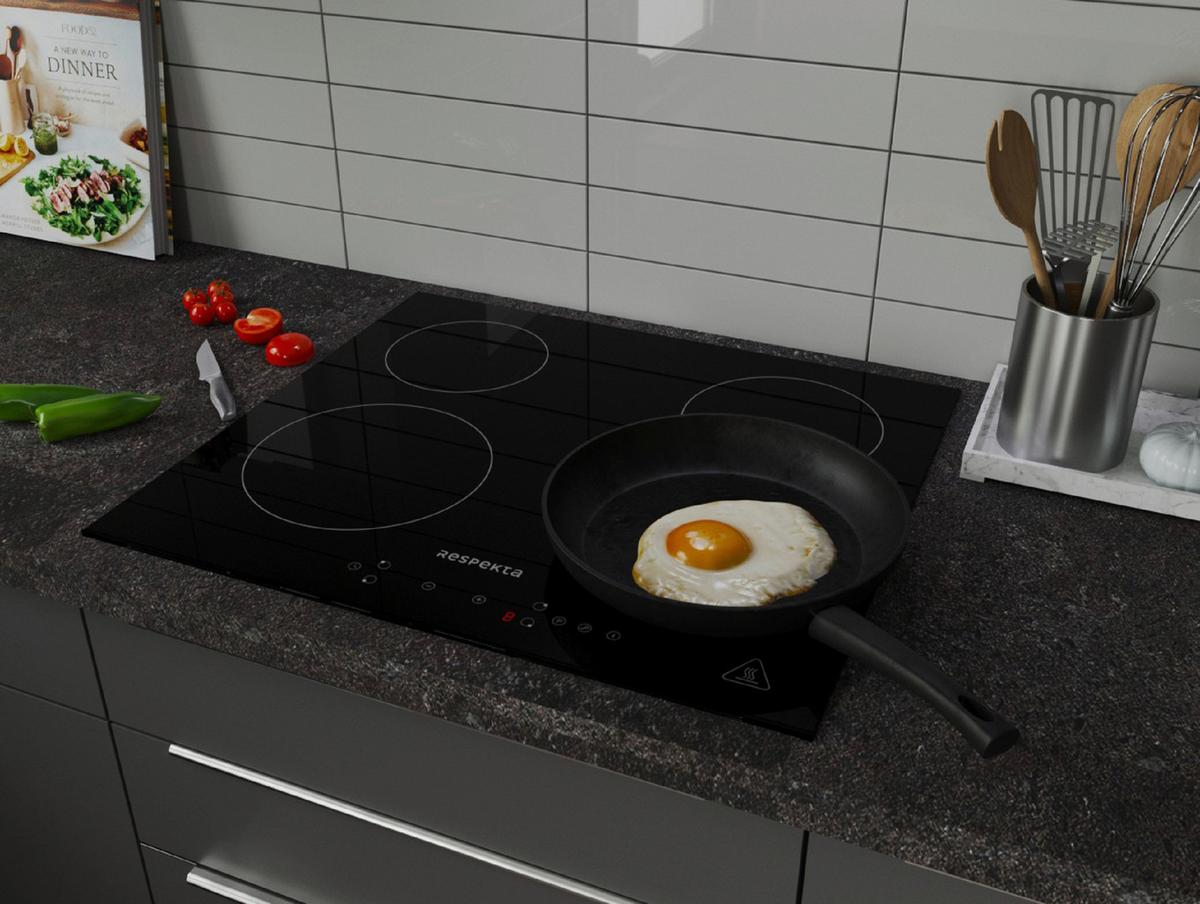 Induktionskochfeld Respekta km4295i-28 - Schwarz, Trend, Glas (59/5,8/52cm) - Respekta