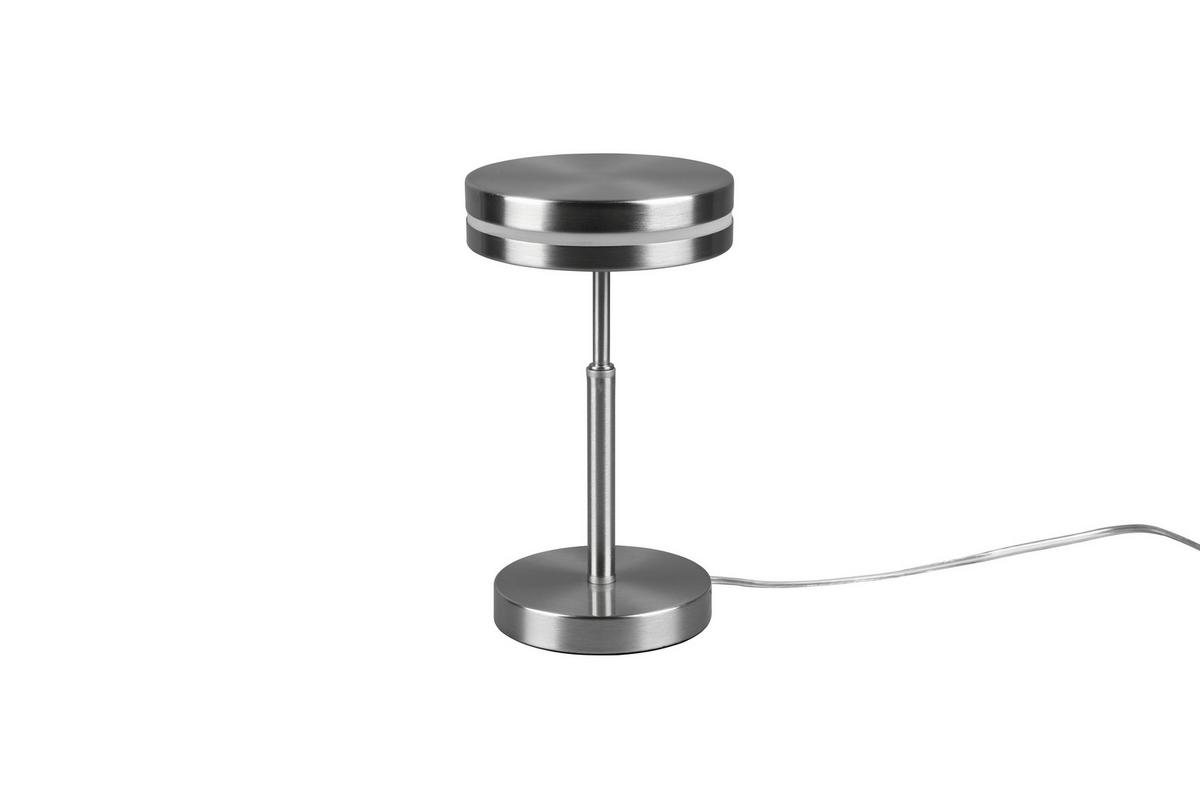 LED-Tischlampe  Nickelfarben mit Schnurschalter - Nickelfarben, Basics, Metall (14/25cm) - Trio Leuchten