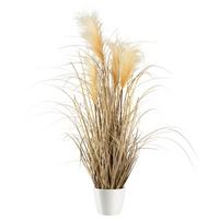 Umelá rastlina Pampová tráva, V: 92cm - prírodná farba, Modern, plast (92cm) - Modern Living