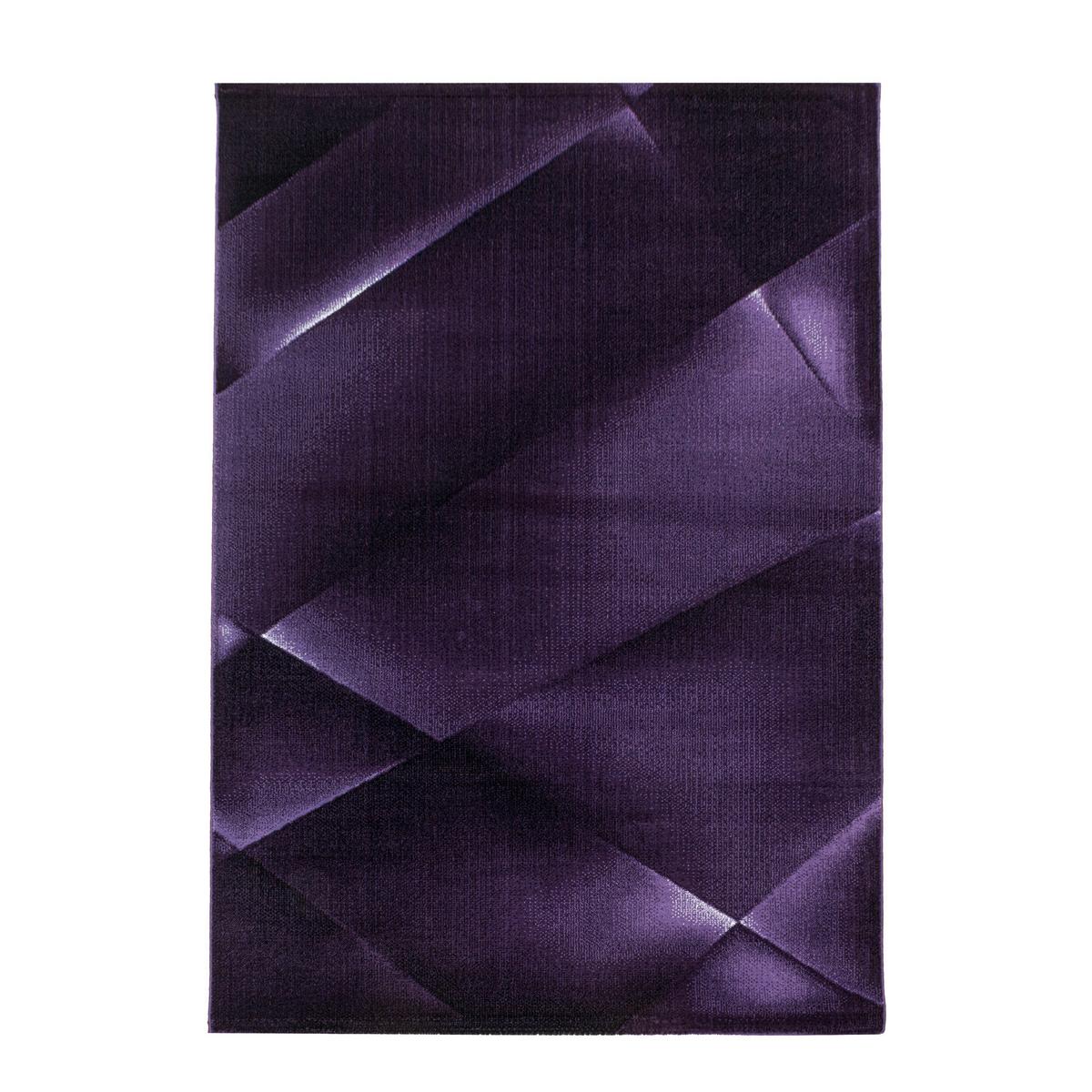 Teppich Läufer Lila Costa 80x250 cm - Lila, Design, Textil (80/250cm)