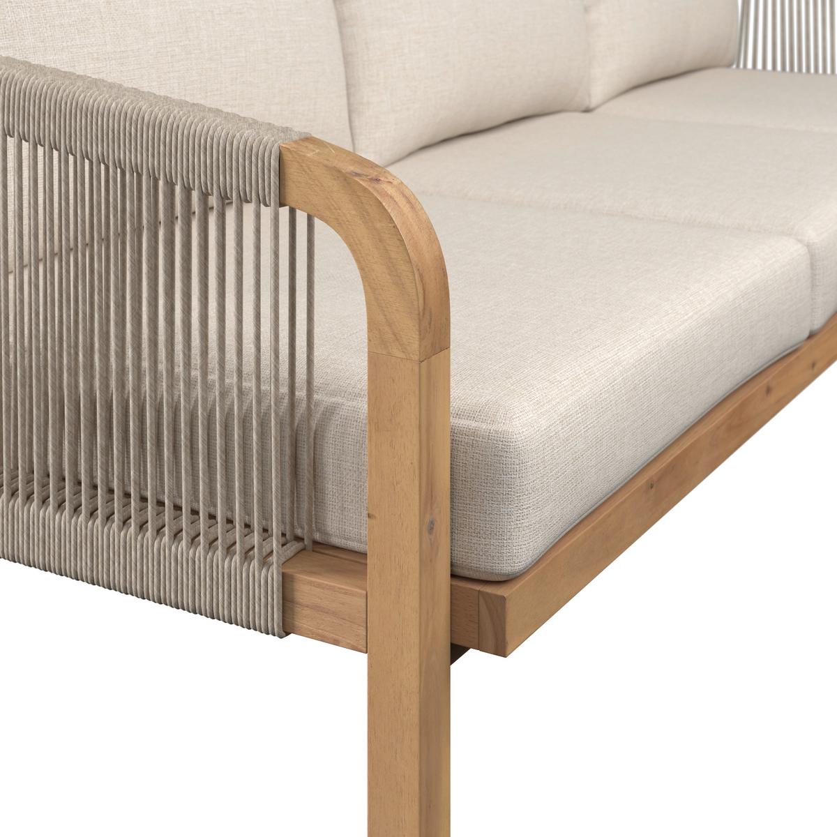 ZAHRADNÍ SADA SIMBA - barvy akácie, Natur, dřevo - Mömax