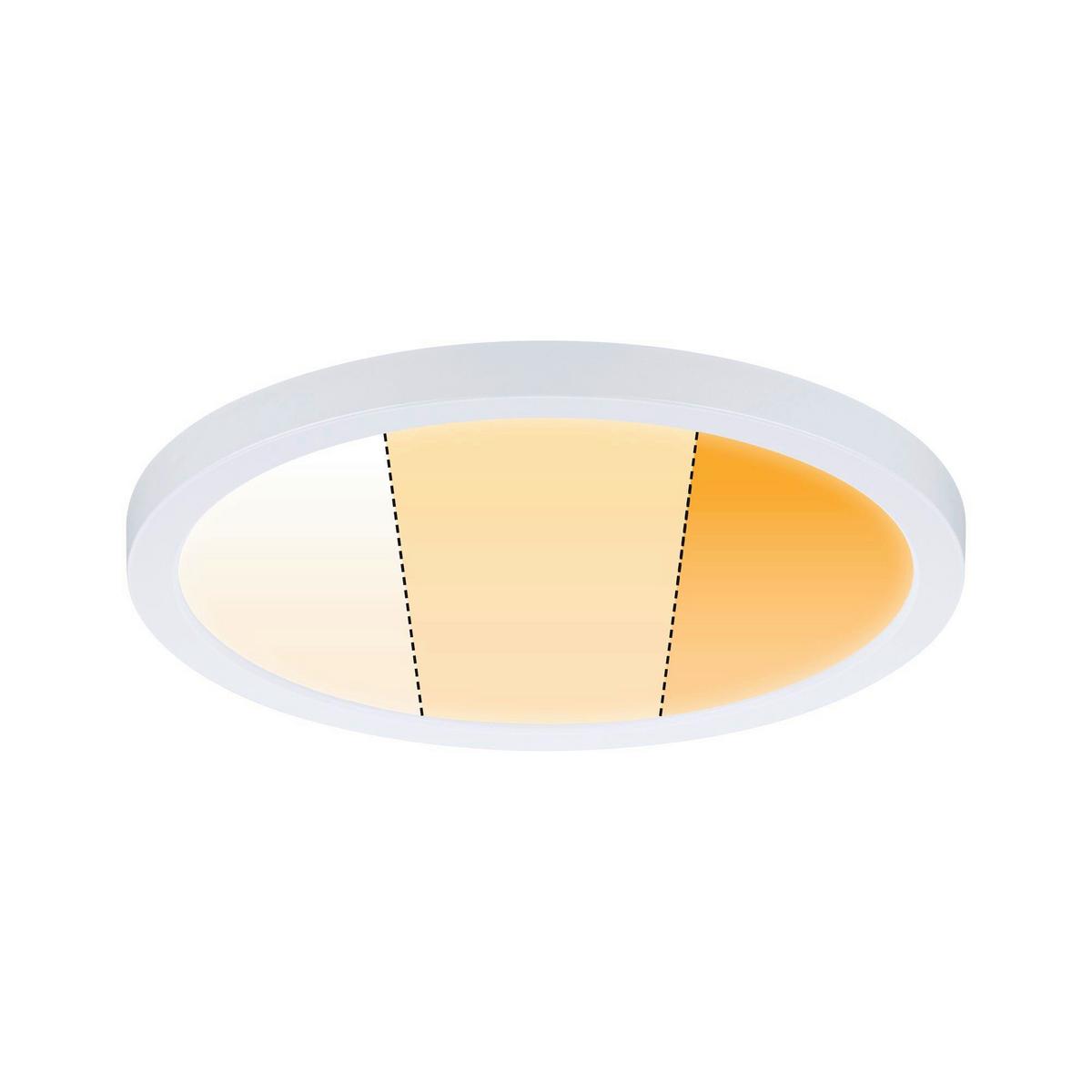 LED-Deckenleuchte Ø 17,5 cm dimmbar Rund - Weiß, Basics, Kunststoff (17,5cm) - Paulmann