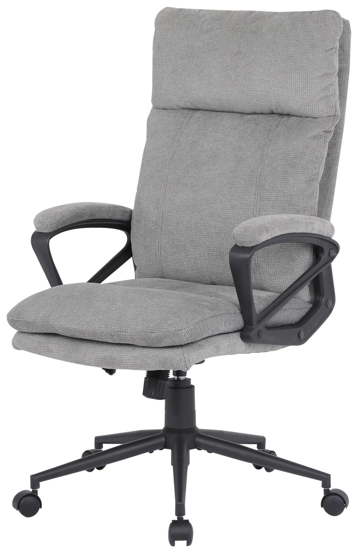Chefsessel Anna 2 - Schwarz/Grau, MODERN, Holz/Kunststoff (63/122/68cm)