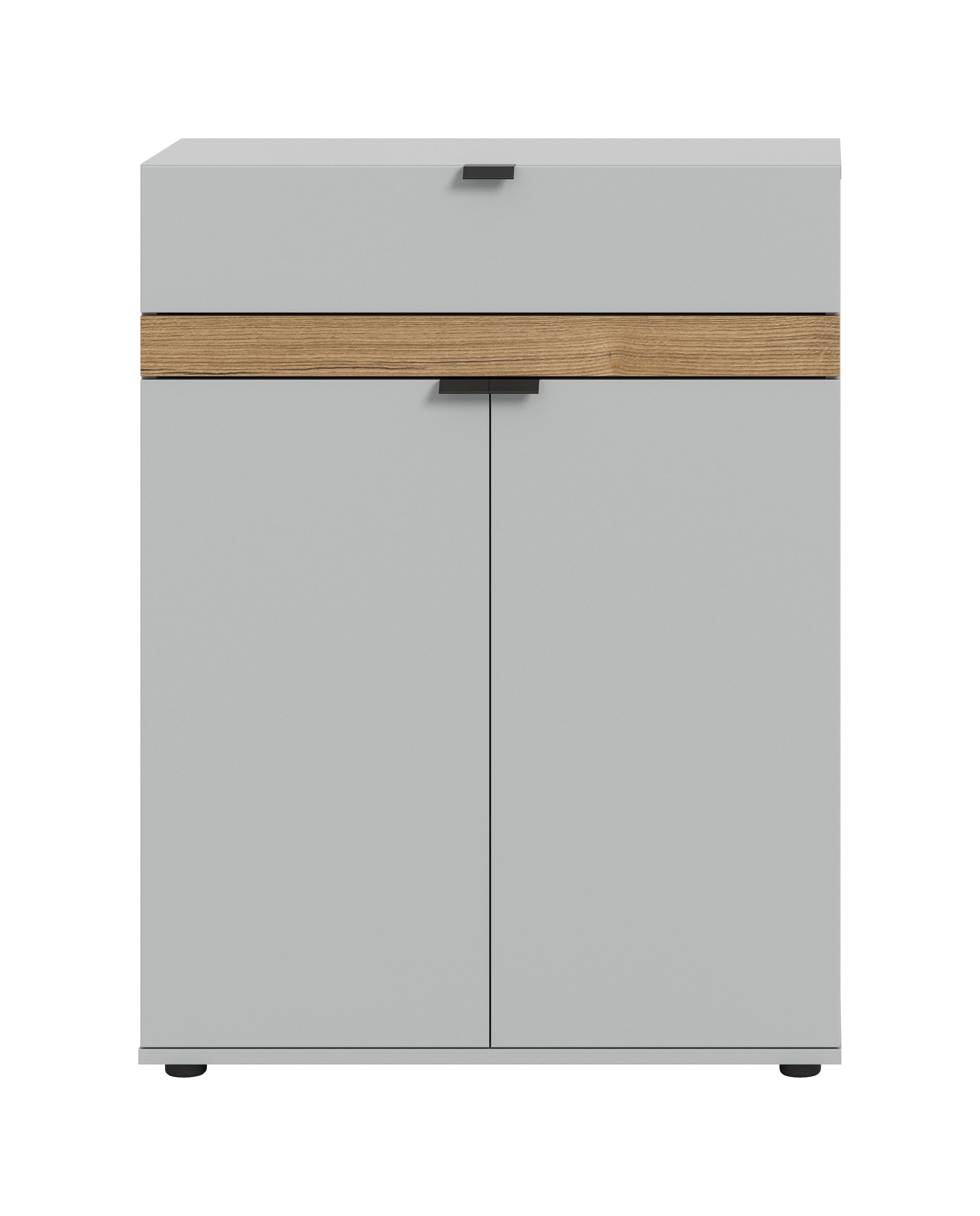 Schuhschrank Naro Grau /Eiche dunkel Dekor B: 75cm
