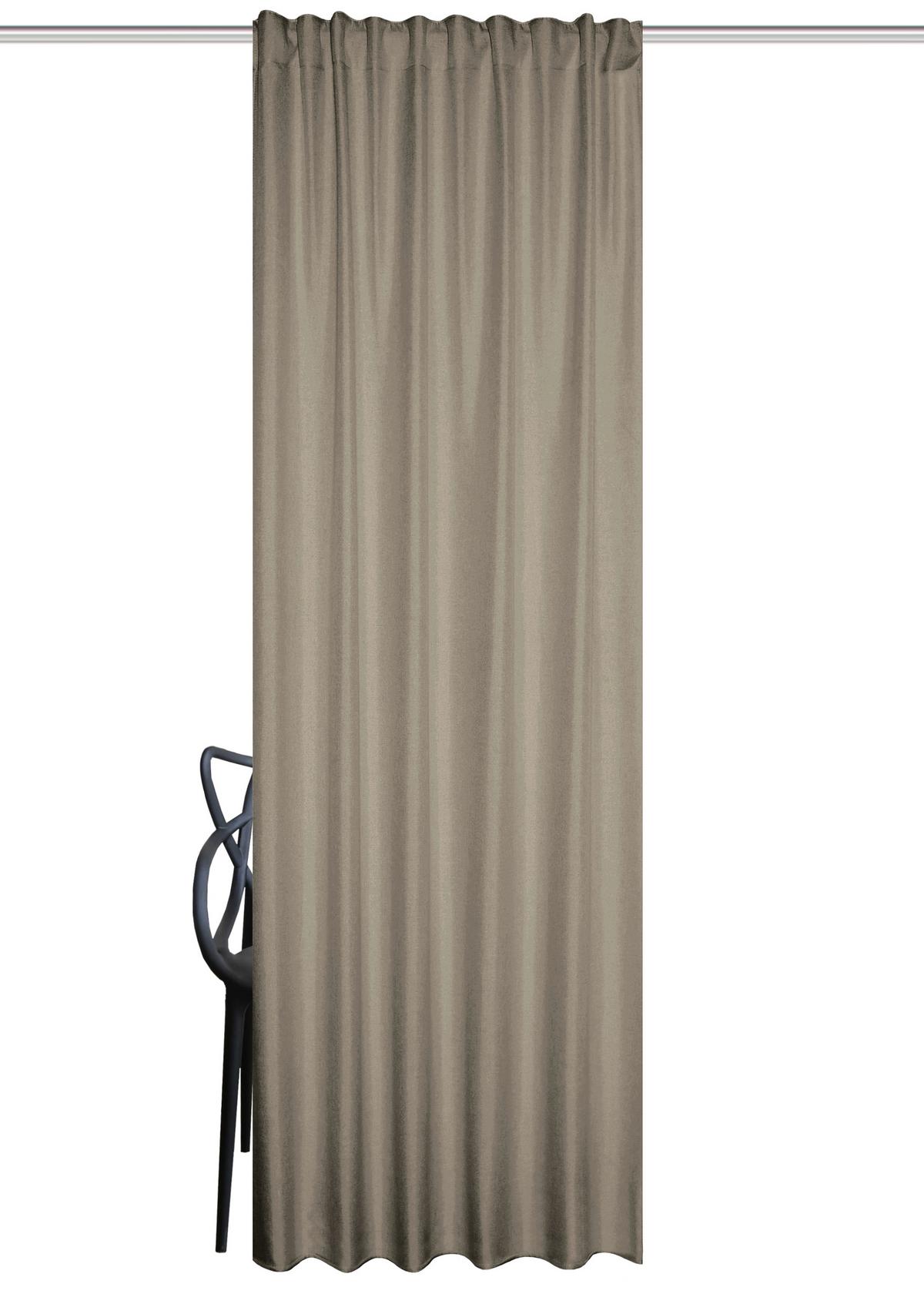 Wärmeschutzvorhang Eskamio - Beige, Basics, Textil (135/145cm)