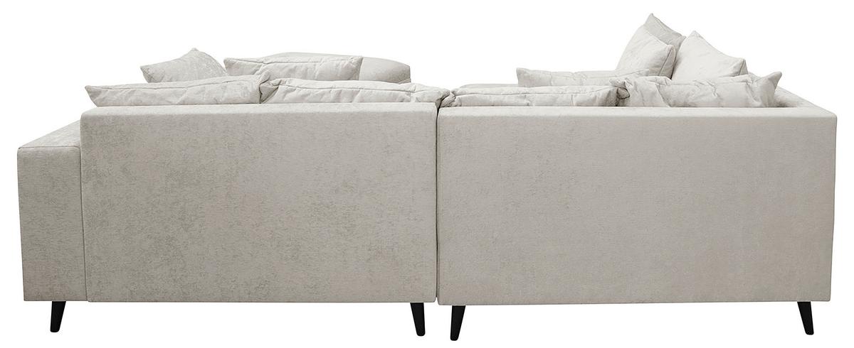 Ecksofa Pruno, Hellgrau S: 174x247 Cm - Hellgrau/Schwarz, Design, Textil (174/247cm) - MID.YOU