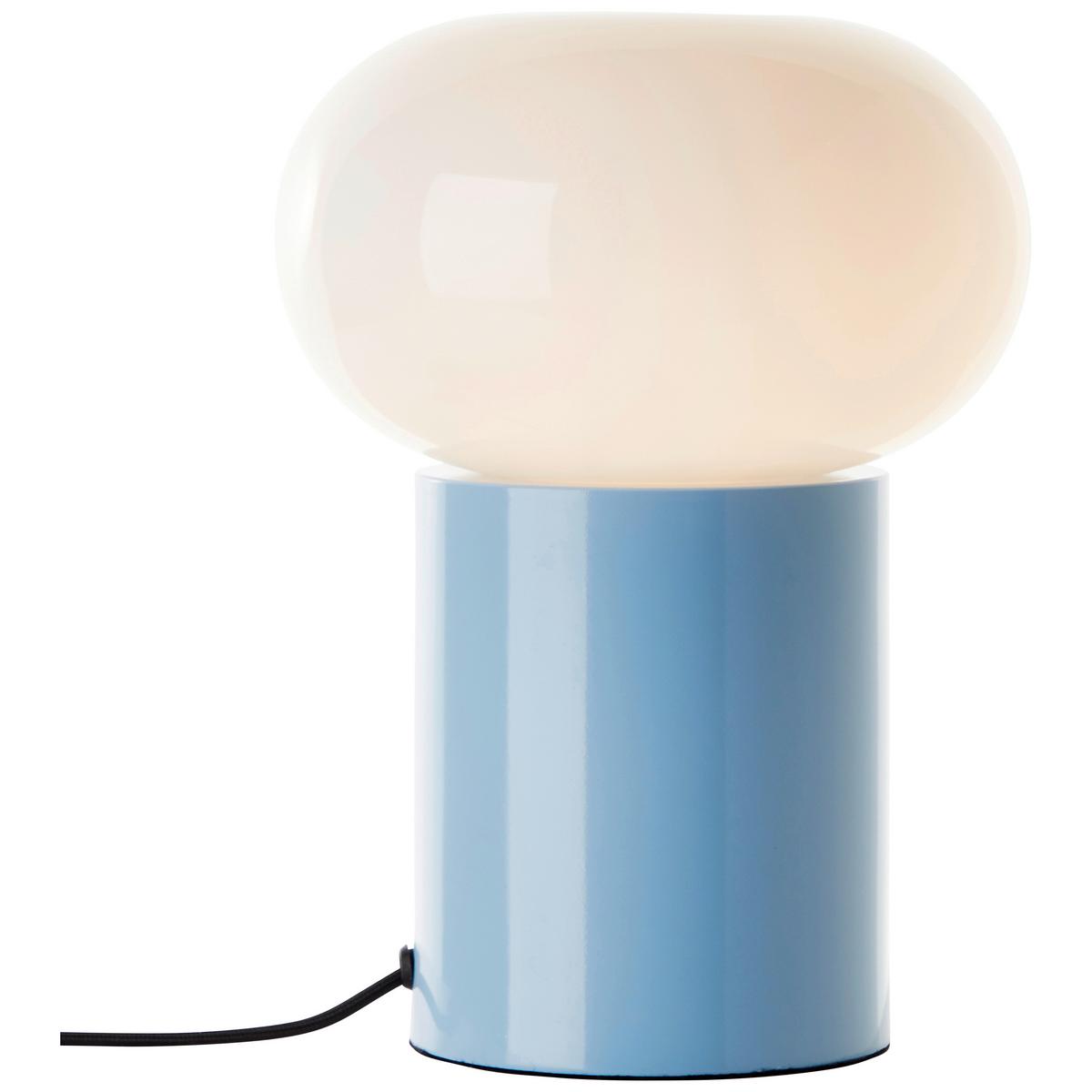 Tischleuchte 99003/03 Daeny - Blau/Weiß, Design, Glas/Metall (20/27cm) - Brilliant