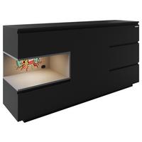 Sideboard Minecraft - Schwarz, MODERN, Holzwerkstoff (160/80/40cm) - Minecraft