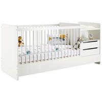 Dětská postýlka KIT NEW- M bílá, PL:cca. 70/140cm - bílá, Moderní, dřevo/kompozitní dřevo (204/75/95cm) - Mömax