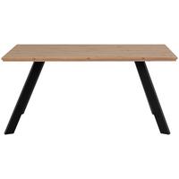 Esstisch Konstanz 160x90x72,5 cm Eiche Dekor - Schwarz/Eiche Artisan, Basics, Holzwerkstoff/Metall (160/90/72,5cm) - MID.YOU