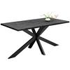 Esstisch Alex Graphitfarben, Schwarz - Schwarz/Graphitfarben, MODERN, Holzwerkstoff (200/90/78cm) - Livetastic