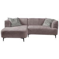 Ecksofa Lou Taupe/Schwarz, 158 cm - Taupe/Schwarz, Design, Textil (158/247cm) - MID.YOU