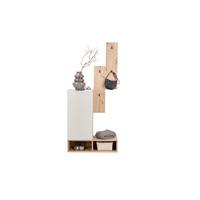 Garderobe CIAO Kaschmir Eiche Artisan B: 80cm - Kaschmir/Eiche Artisan, MODERN, Holzwerkstoff (80/181/37,9cm)