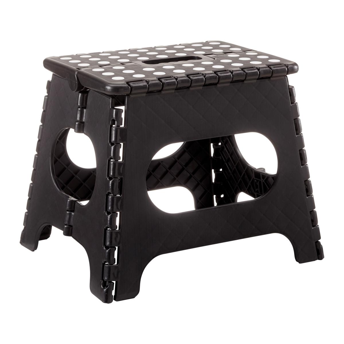 Skládací židlička KURT černá - černá, Konvenční, plast (34/27/26cm) - Mömax