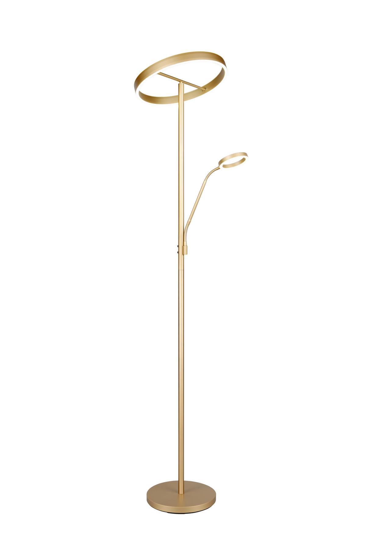 LED-Stehleuchte 449510279 Willis - Goldfarben, Design, Metall (40/180cm) - Trio Leuchten
