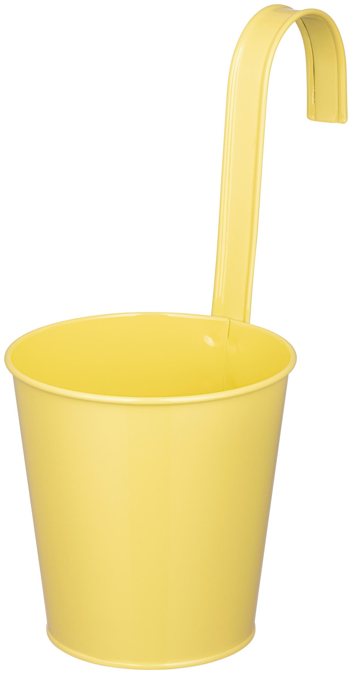 ÜBERTOPF ELIAS - Blau/Gelb, KONVENTIONELL, Metall (13,5/26,5cm) - Ondega
