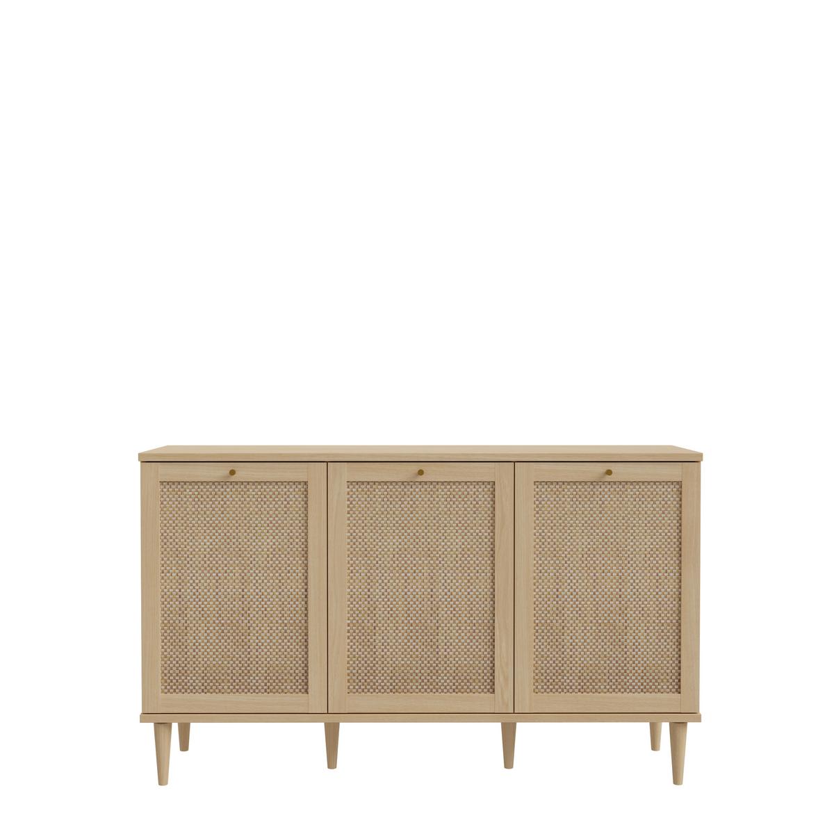 Komoda Calasetta š: 150 cm - barvy dubu/barvy zlata, Natur, kov/dřevo (149,8/89,8/41,4cm)