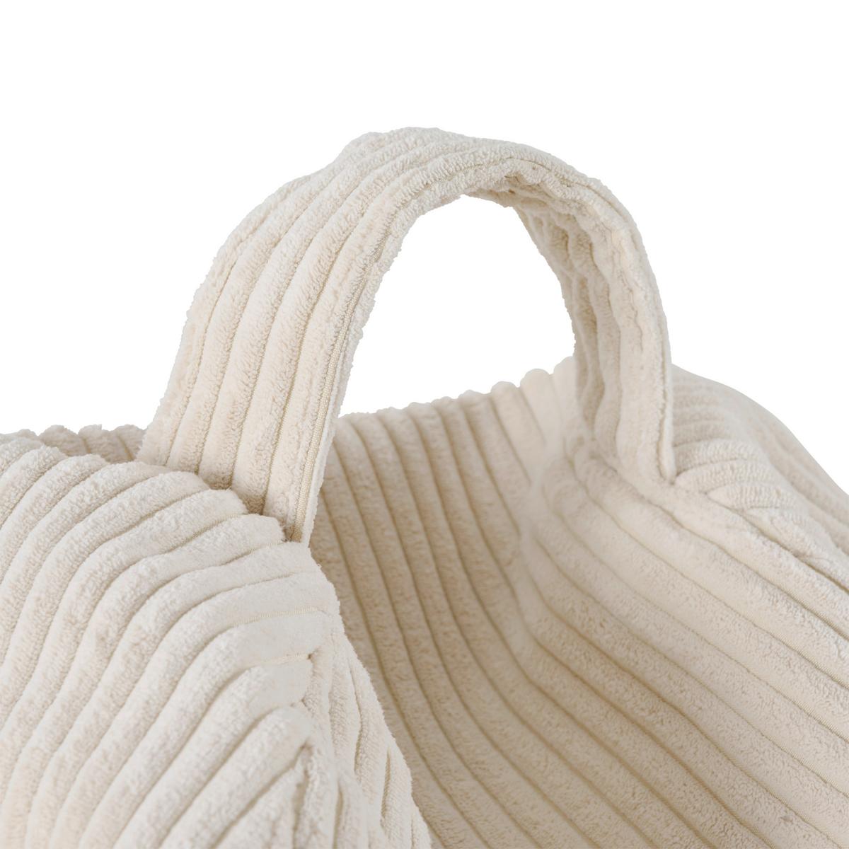 Sitzsack Beige B: 80cm - Beige, Trend, Textil (80/85/80cm) - Livetastic