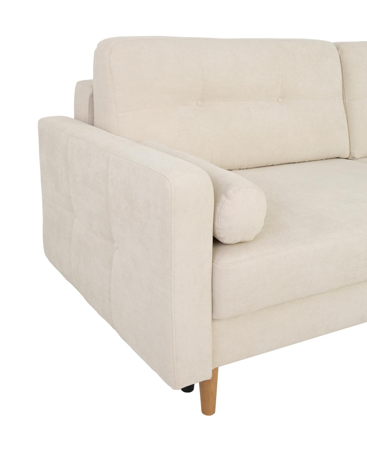 Schlafsofa Noret Beige B: 222cm - Beige/Buchefarben, Design, Textil (222/93/99cm) - MID.YOU