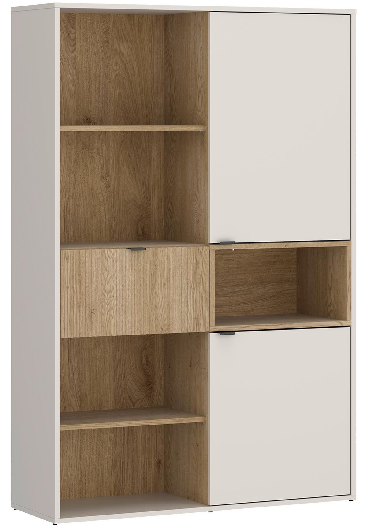 Regal Samm Eichefarben, Beige B: 103,6 cm - Eichefarben/Beige, Trend, Holzwerkstoff (103,6/160,5/40cm)