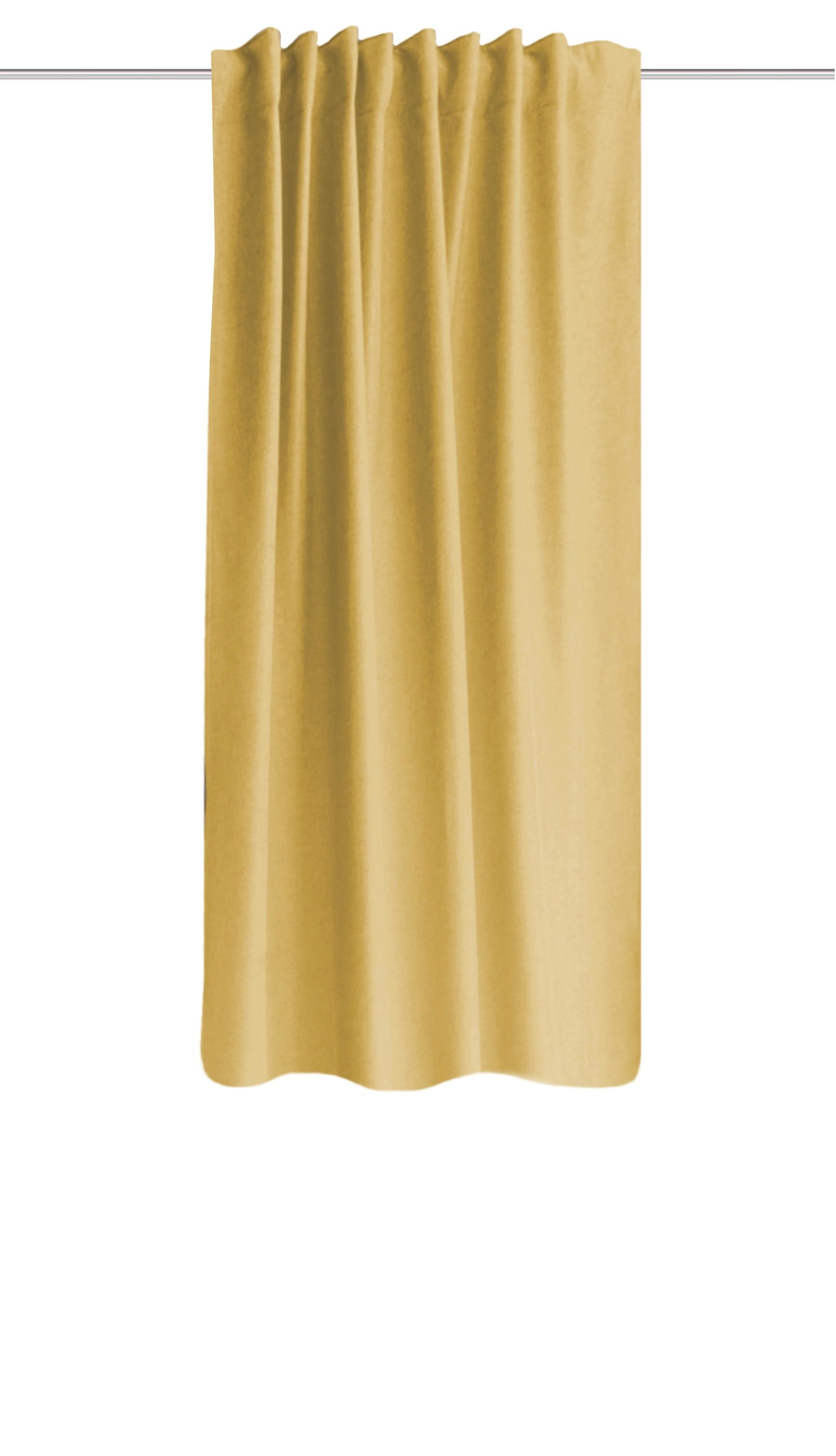 Wärmeschutzvorhang Eskimo Gelb B: 135 cm - Gelb, Basics, Textil (135/175cm) - Schmidt W. Gmbh