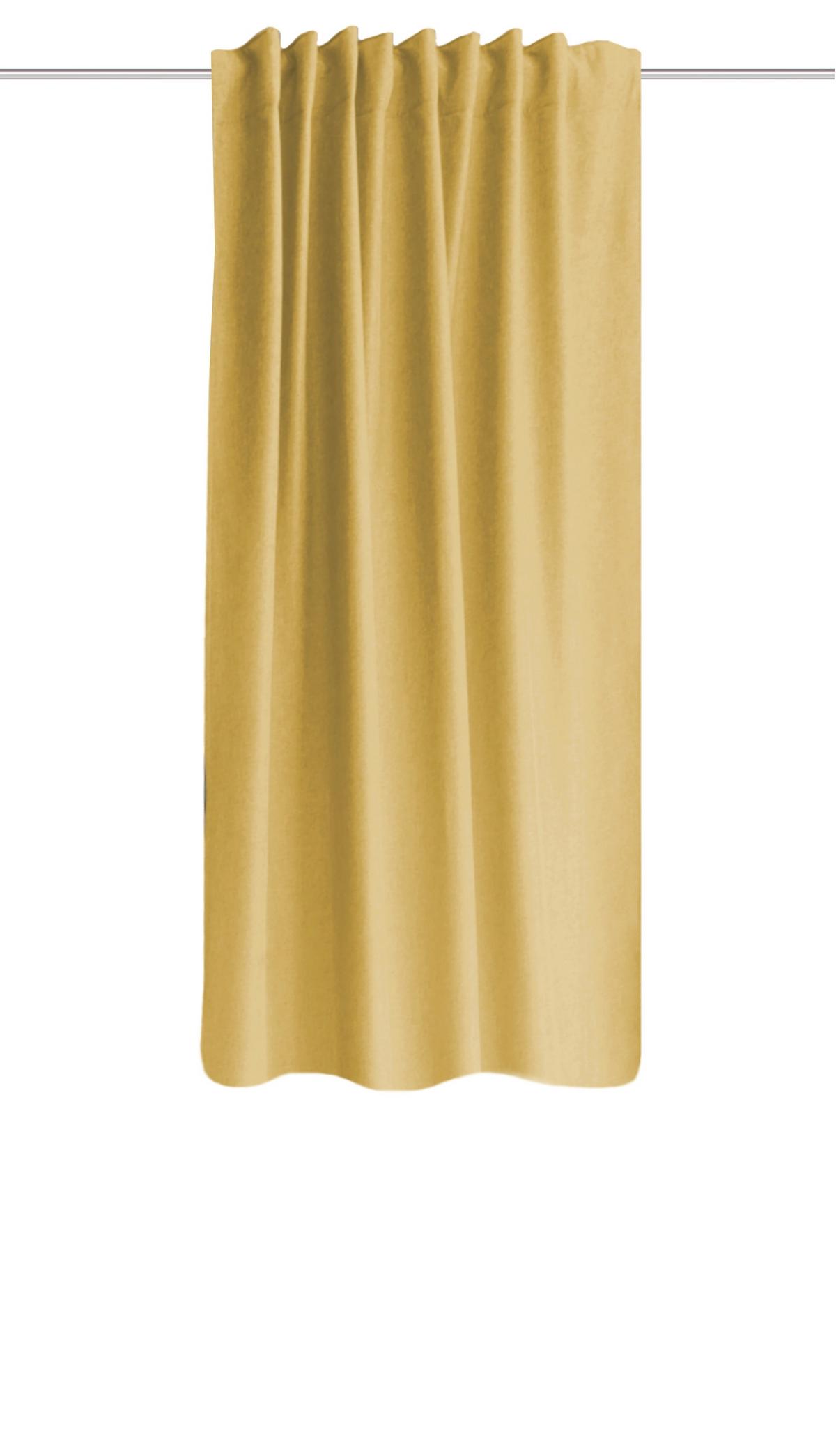 Wärmeschutzvorhang Eskimo Gelb B: 135 cm - Gelb, Basics, Textil (135/175cm) - Schmidt W. Gmbh