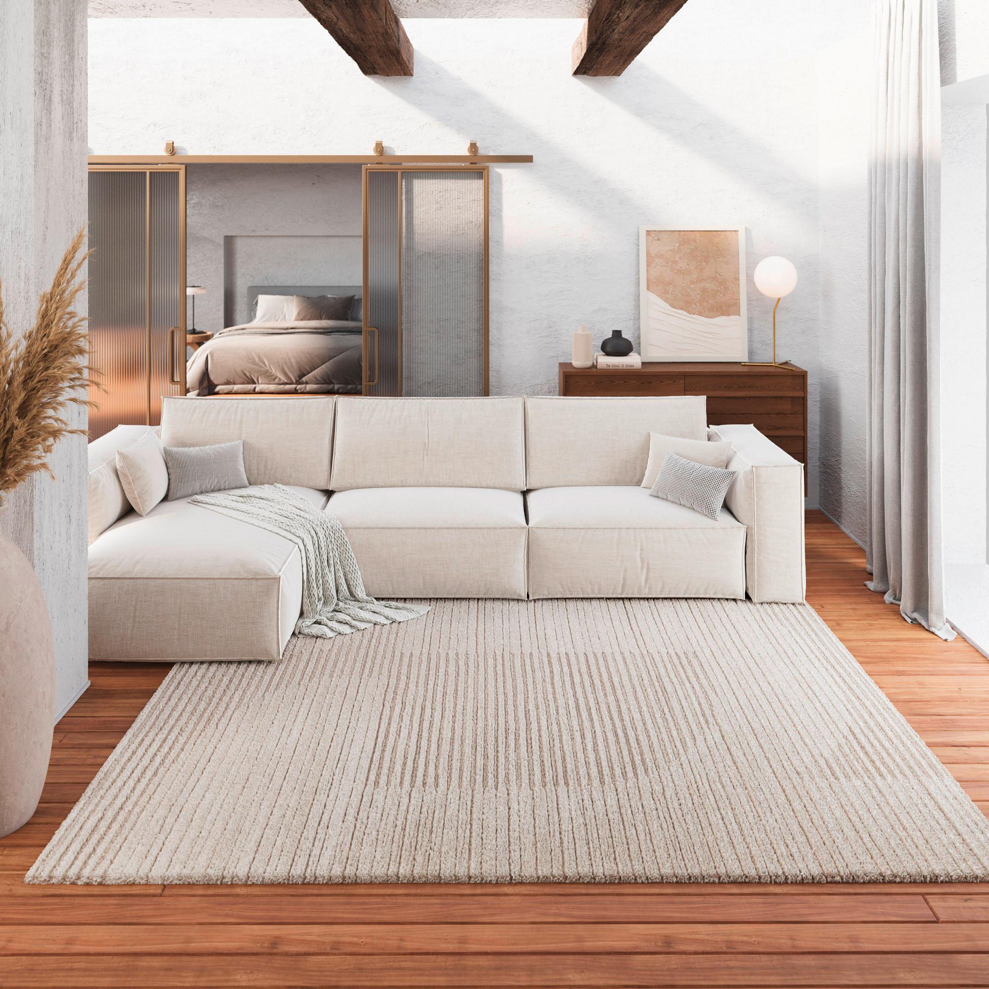 Webteppich Sven Olsson Creme 160x230 Cm - Creme, Design, Textil (160/230cm) - WECON HOME