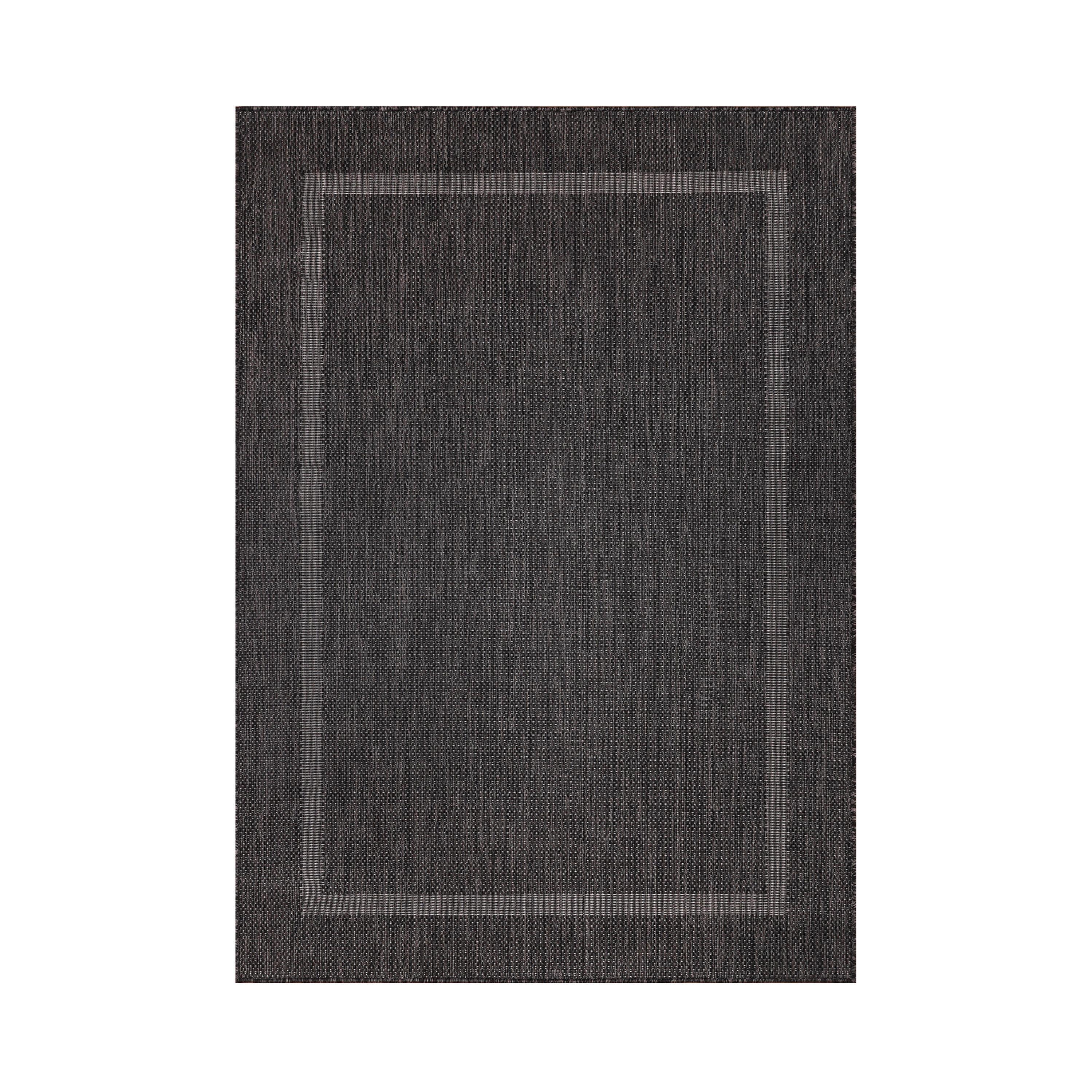 Flachwebteppich Relax - Schwarz, Basics, Textil (140/200cm) - Novel