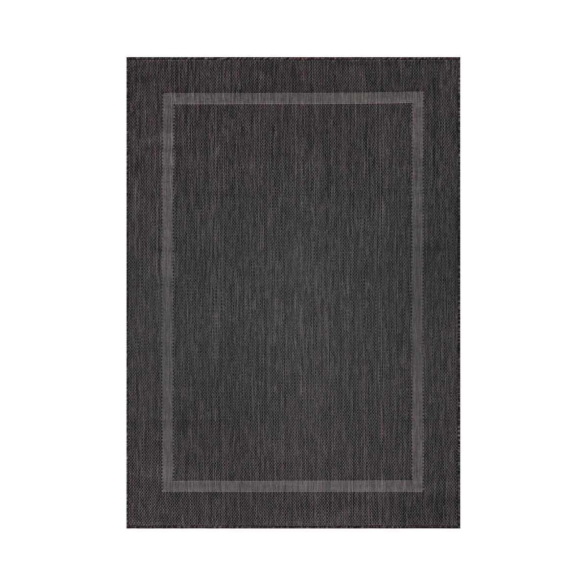 Flachwebteppich Relax - Schwarz, Basics, Textil (80/150cm) - Novel