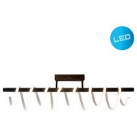 LED-Deckenleuchte Belleza L: 100 cm 1-Flammig dimmbar - Schwarz/Weiß, Design, Kunststoff/Metall (100/27cm) - Näve