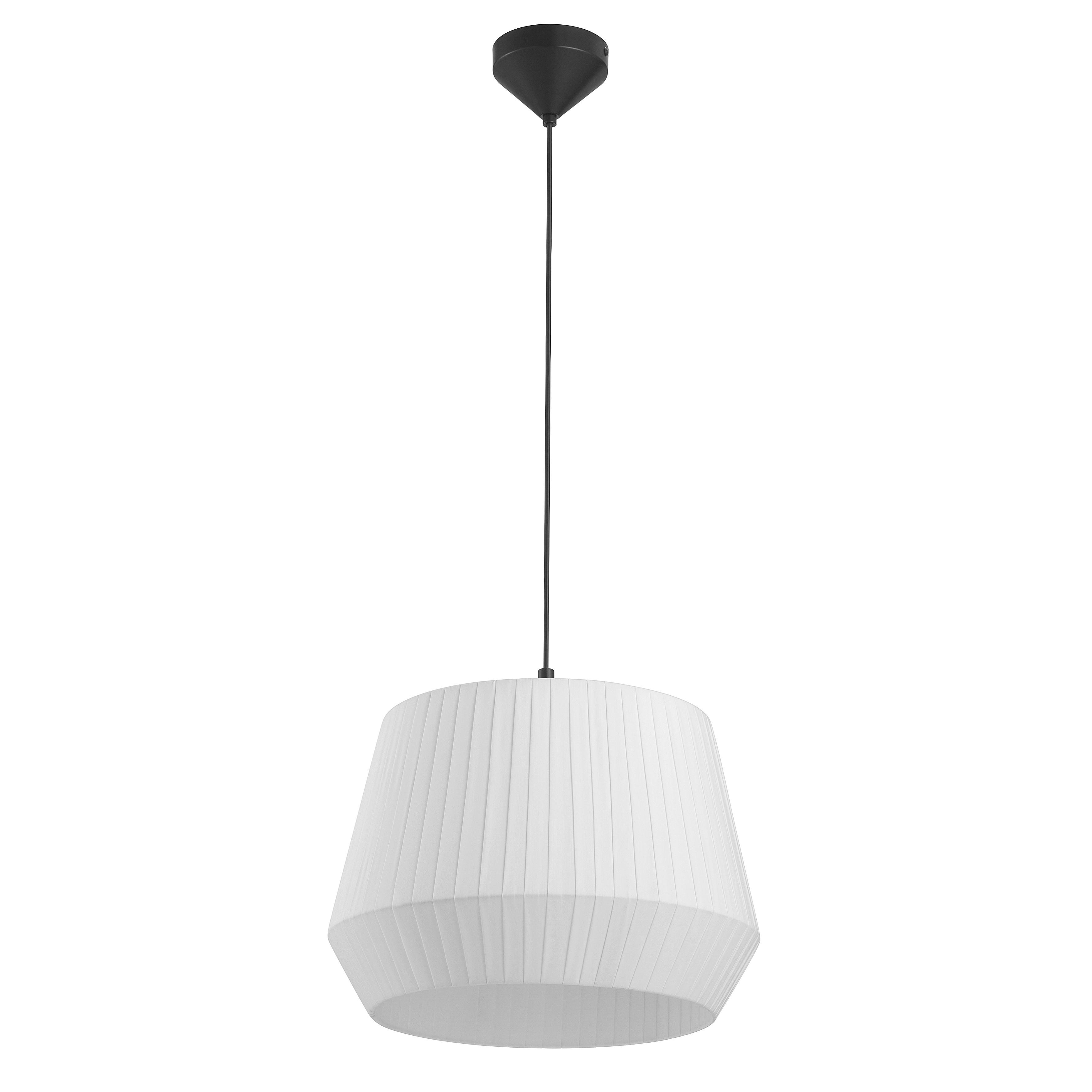 Hängeleuchte Dicte Pela Weiß D: 40 cm - Weiß, Design, Textil (40/33,7cm) - Nordlux
