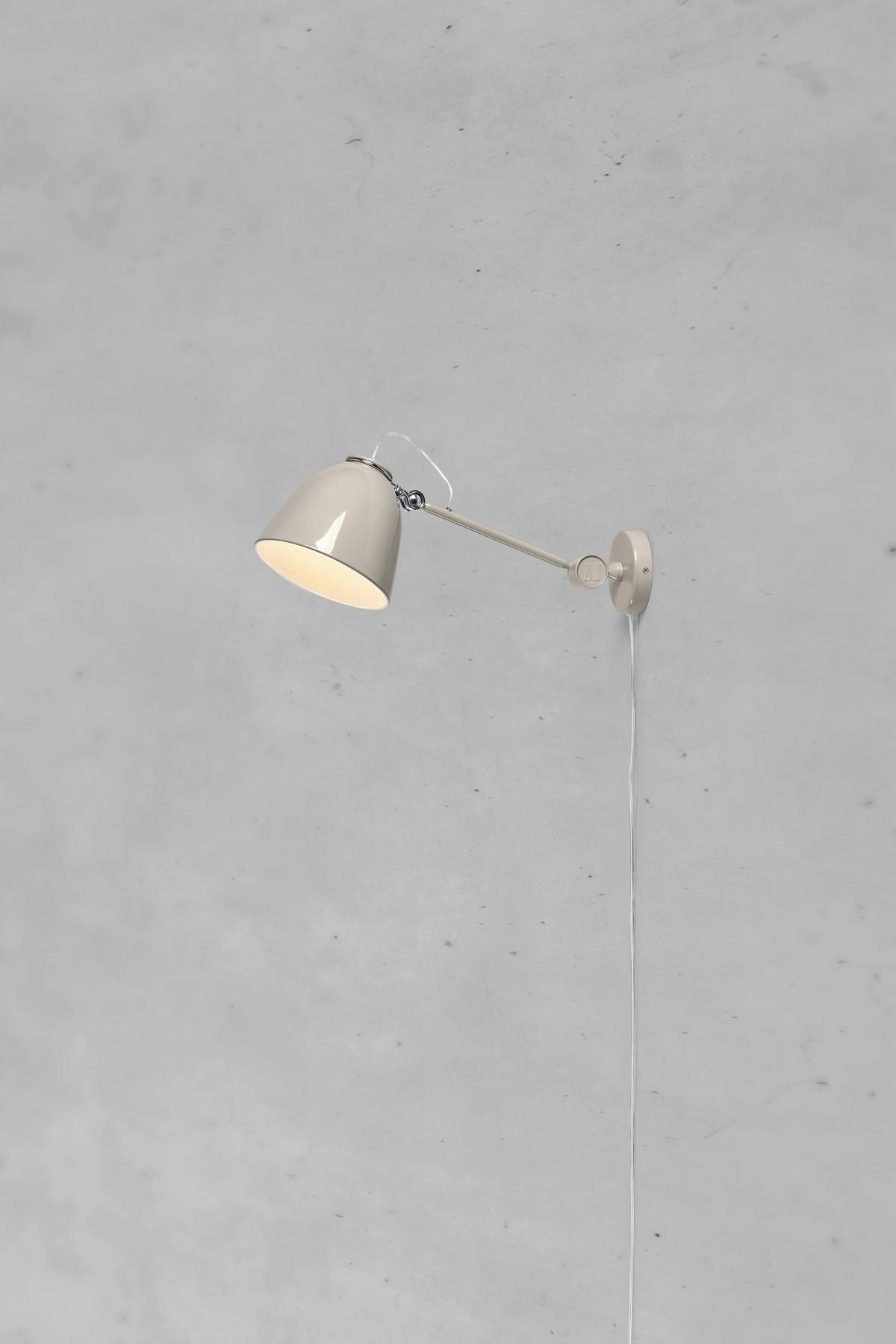 Wandleuchte Memory-Funktion - Greige, Design, Metall (18/47/20cm) - Markslöjd