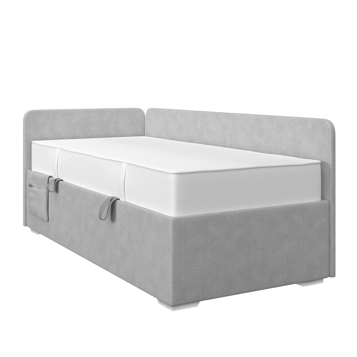 Kárpitozott Ágy Remi 90/200cm - szürke, Modern, textil/fa (90/200cm)