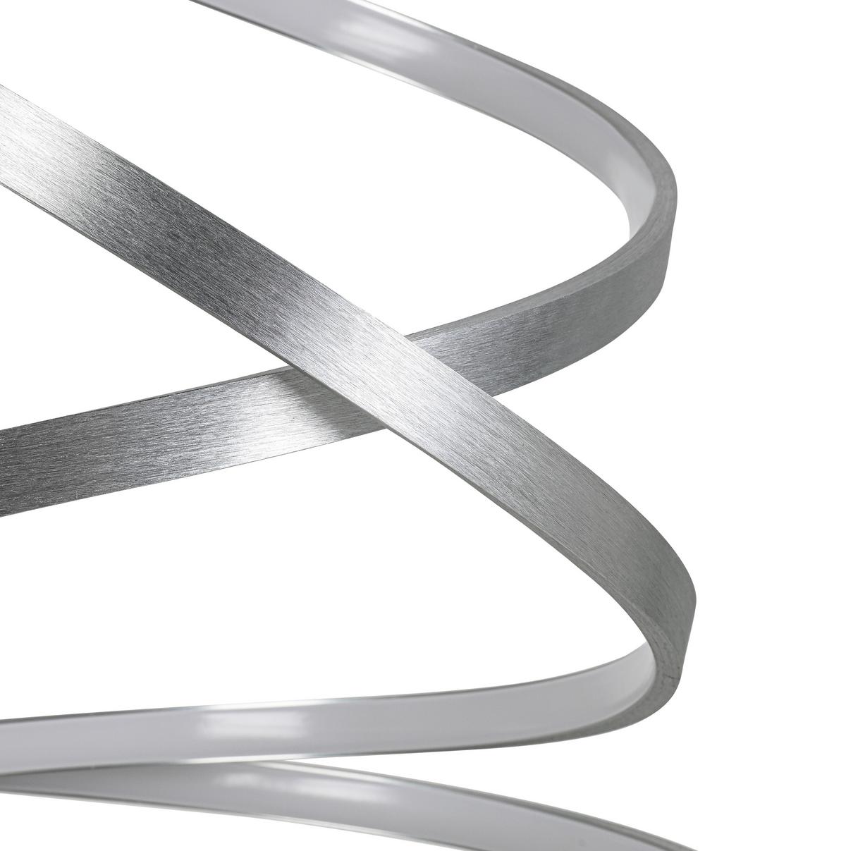 ZÁVESNÉ LED SVIETIDLO SILVI - strieborná, Modern, kov/plast (50/120cm) - Mömax